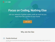 Tablet Screenshot of codersclan.com